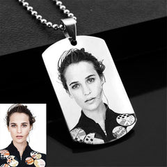 Personalized Laser Engraved Photo Pendant - Perfect Gift for Your Loved One