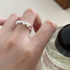 Silver Love Chain Ring for Your Gil