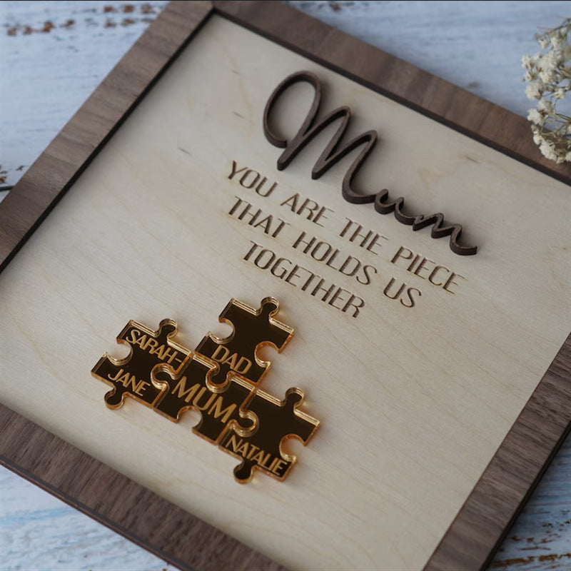 Customizable Wooden Picture Frame Jigsaw Puzzle
