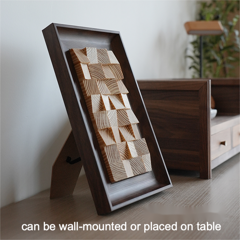 DIY Wooden Block 3D Wall Art Kit