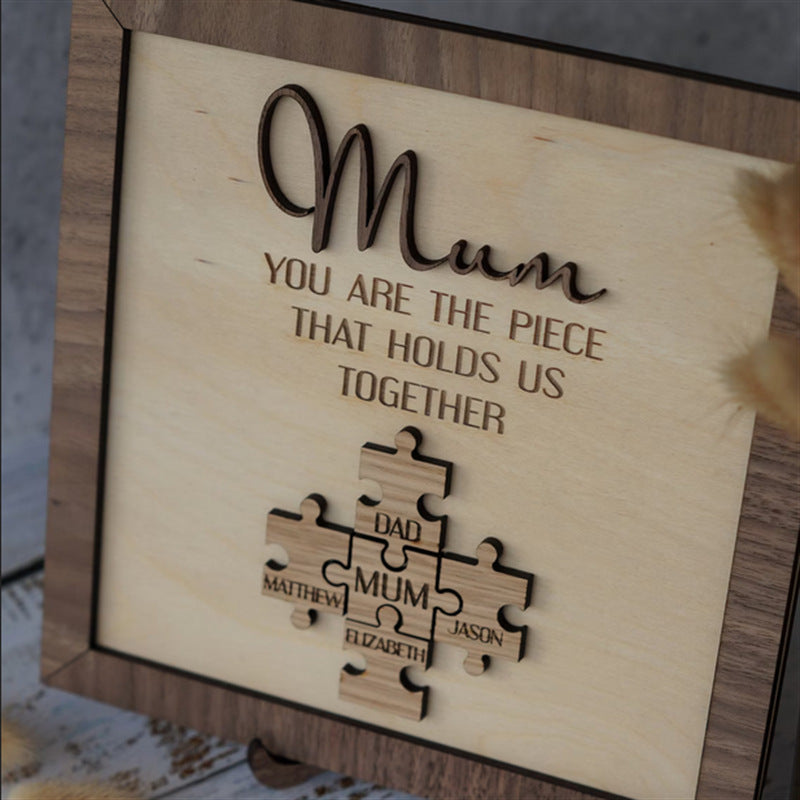 Customizable Wooden Picture Frame Jigsaw Puzzle