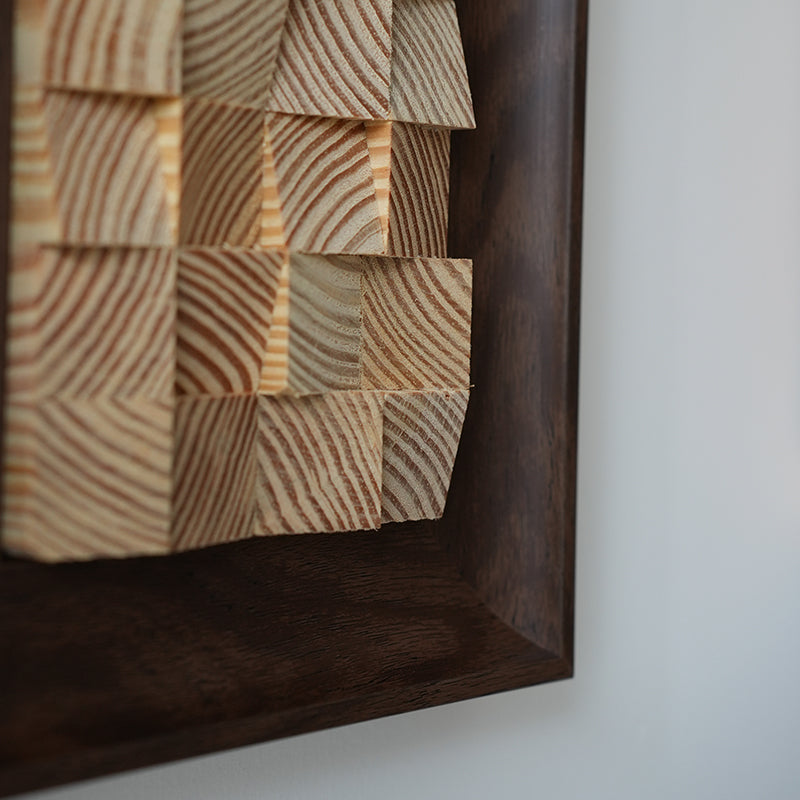 DIY Wooden Block 3D Wall Art Kit