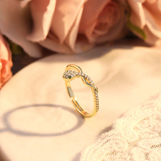 Serpent Ring | Sterling Silver Snake Ring | Symbol of Rebirth & Transformation | Adjustable