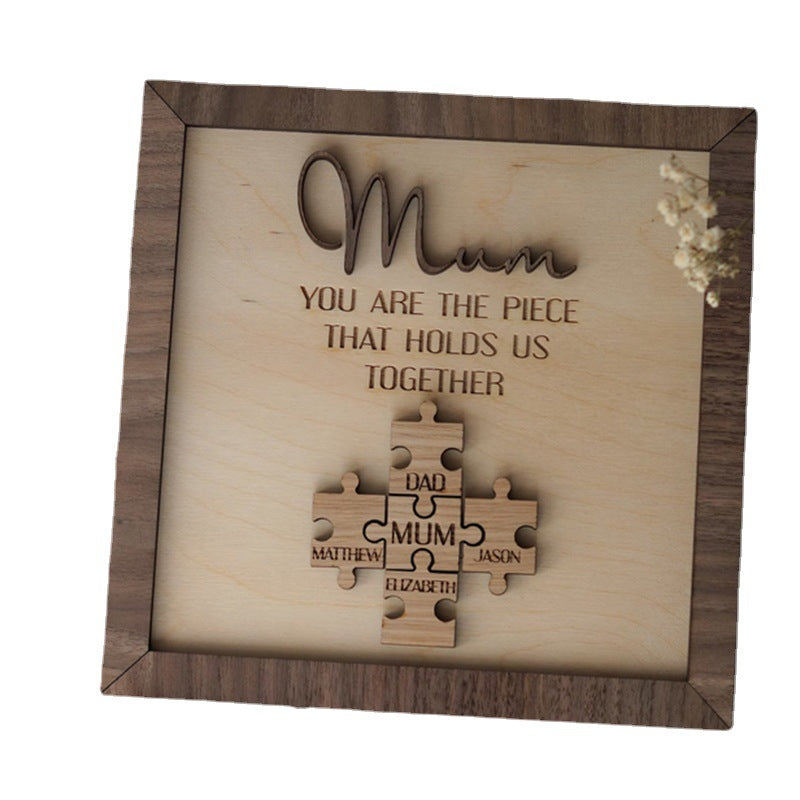Customizable Wooden Picture Frame Jigsaw Puzzle
