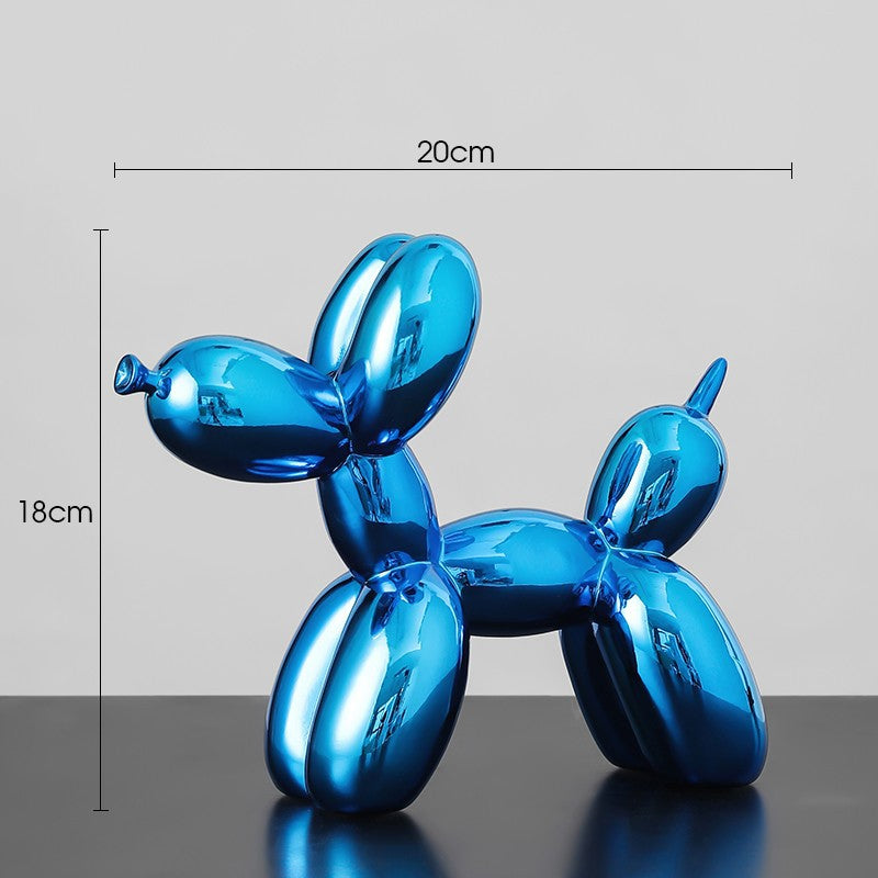 Electroplated Balloon Dog Figurine Living Room Home Decoration