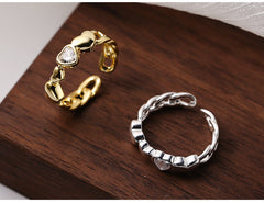 Silver Love Chain Ring for Your Gil