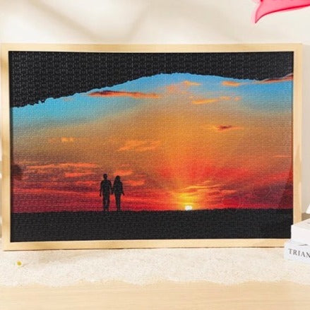 Customized Couple Photo Puzzle for Christmas Gift