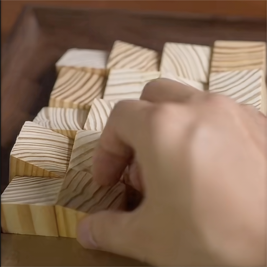 DIY Wooden Block 3D Wall Art Kit