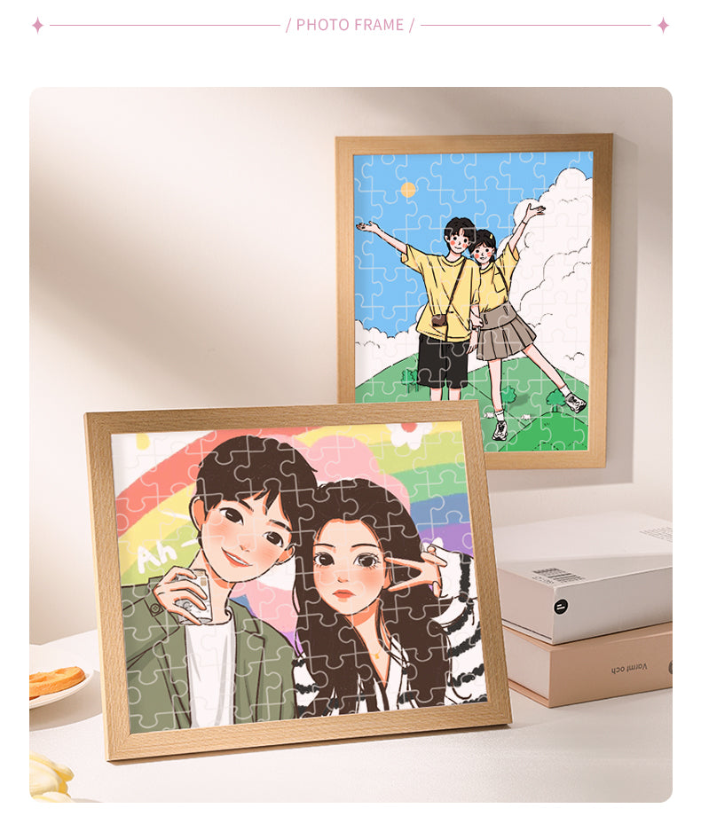 Customized Couple Photo Puzzle for Christmas Gift