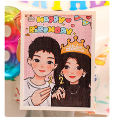 Customized Couple Photo Puzzle for Christmas Gift
