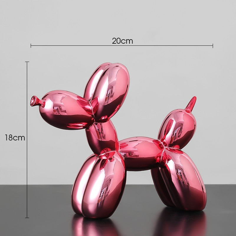 Electroplated Balloon Dog Figurine Living Room Home Decoration