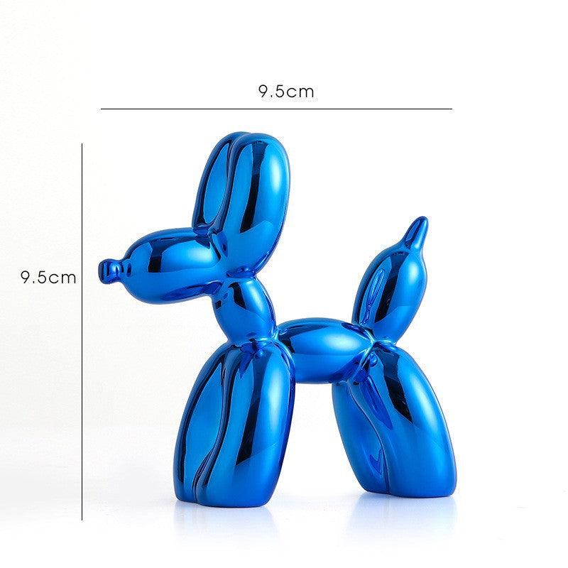 Electroplated Balloon Dog Figurine Living Room Home Decoration