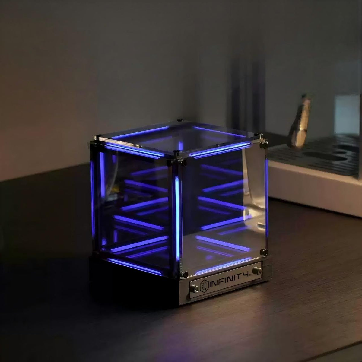 4D Infinity Cube Table Lamp | Optical PMMA, Touch Dimmable