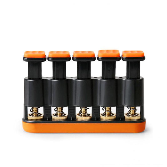 5-Key Adjustable Finger Strengthener | Solid Brass Core 3–8.5 lb | Guitar Piano Rehab Stress Relief