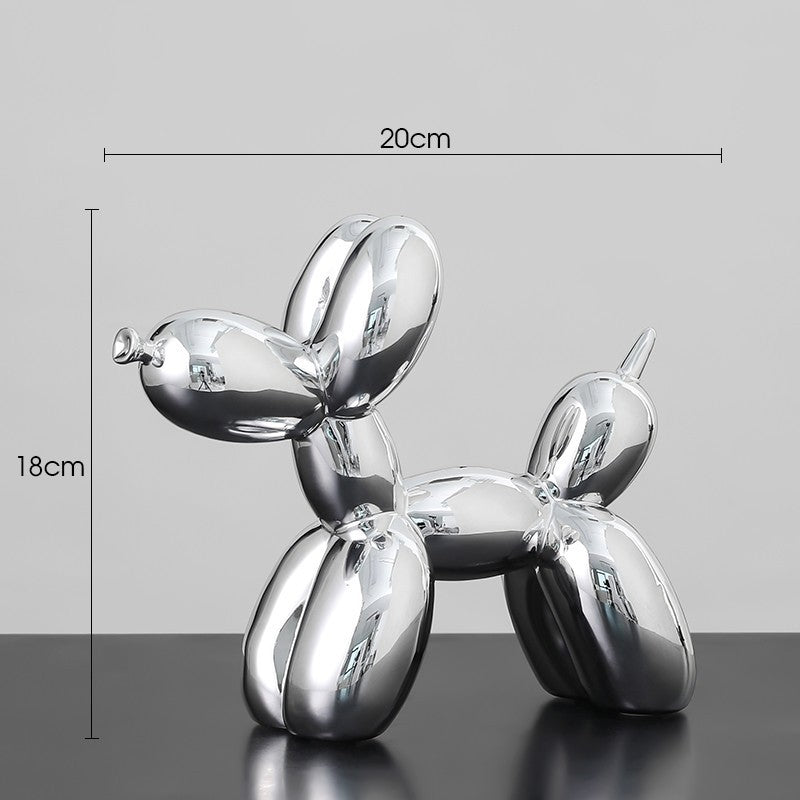 Electroplated Balloon Dog Figurine Living Room Home Decoration