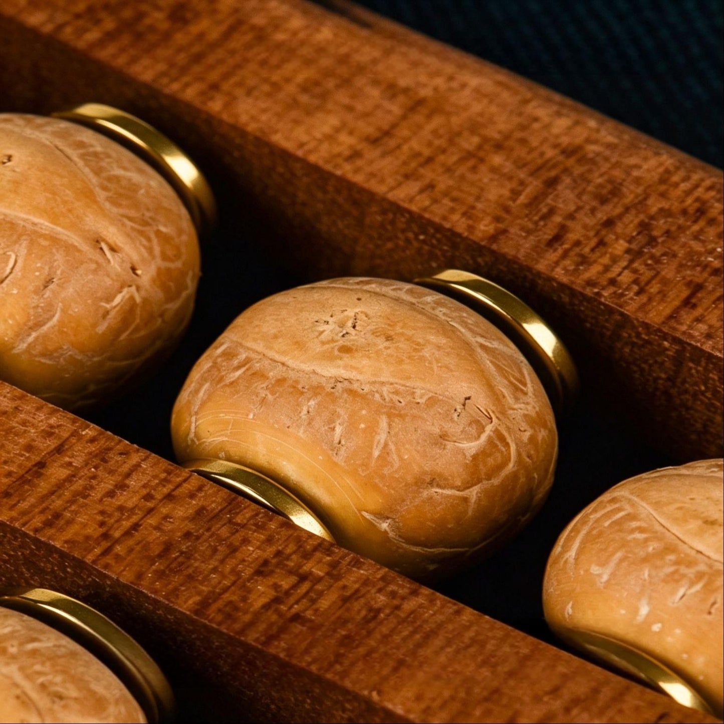 Abacus Palm Worry Stone | Bodhi Seed Beads | Brass Axle | Solid Wood Frame | Engravable EDC