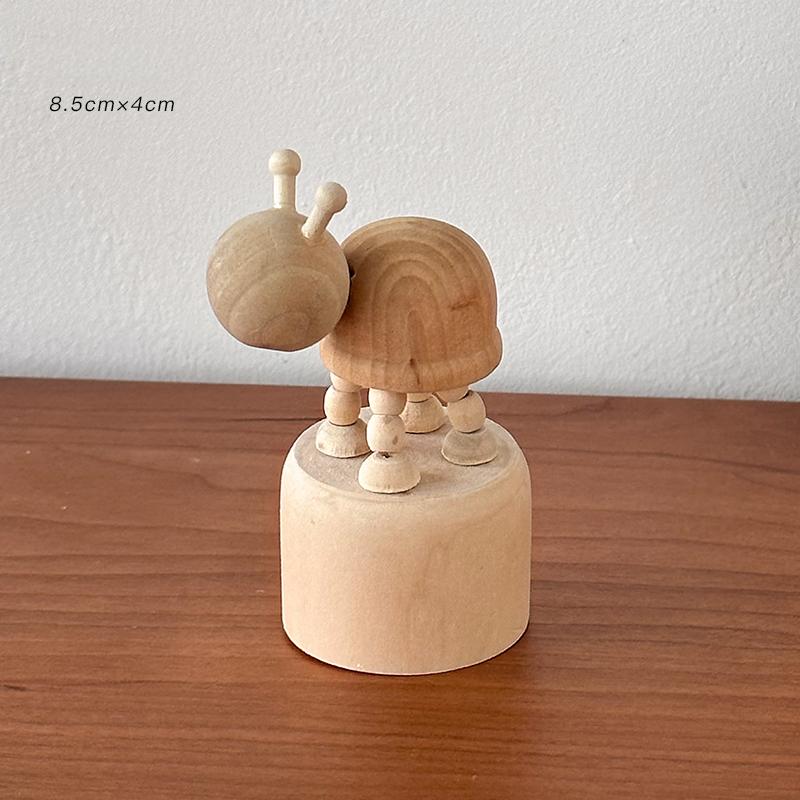 Adjustable Wood Animal Desktop Ornament - Handcrafted Poseable Figurines