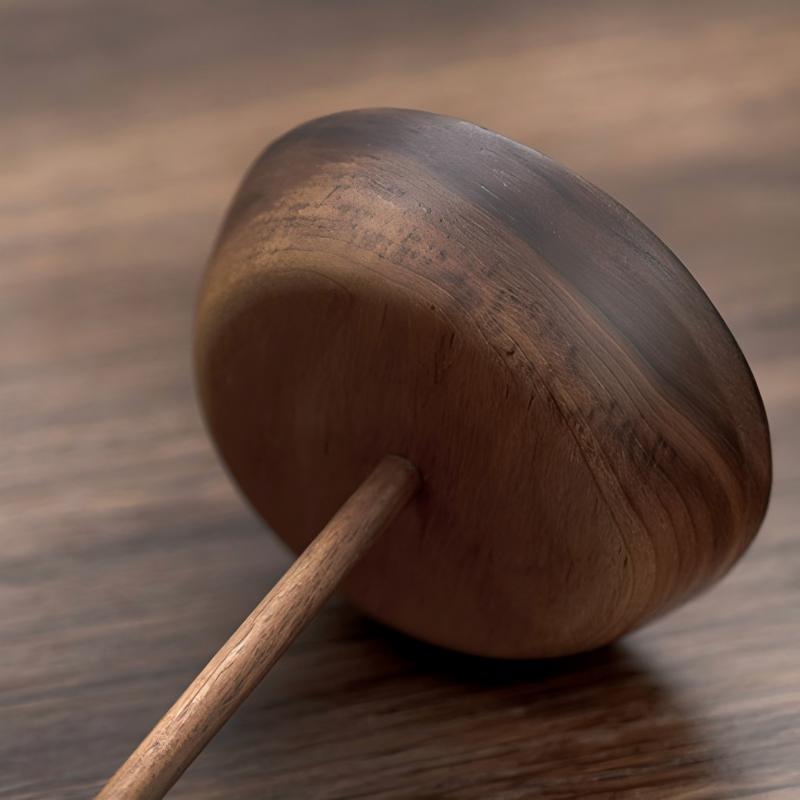 Bird Sculpture Shoe Horn | Walnut & Cherry Wood Magnetic Display Stand | Engravable Desk Decor