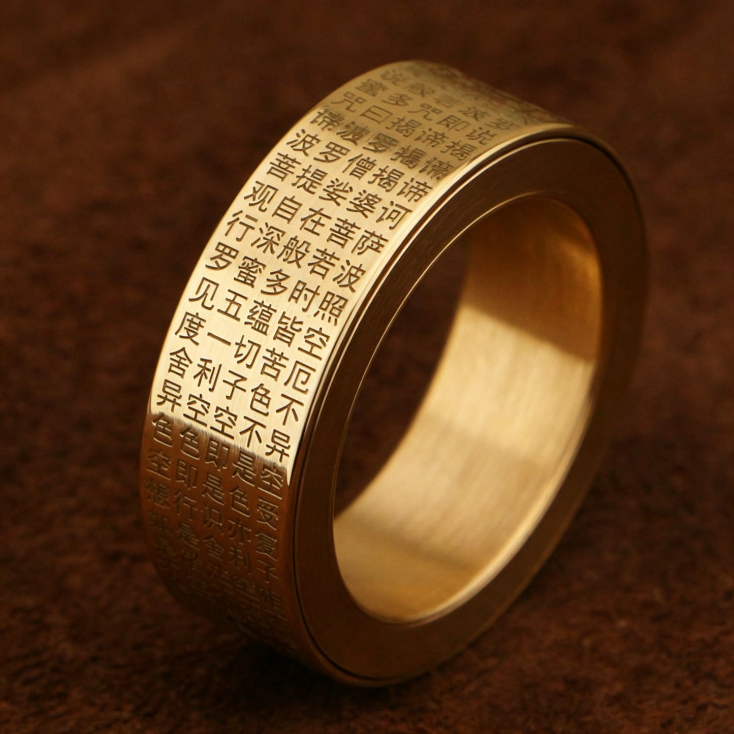 Brass Ratchet Spinner Ring EDC | Dual Magnetic Layer | Custom Bearing | Detachable & Fixed | 6 Patterns