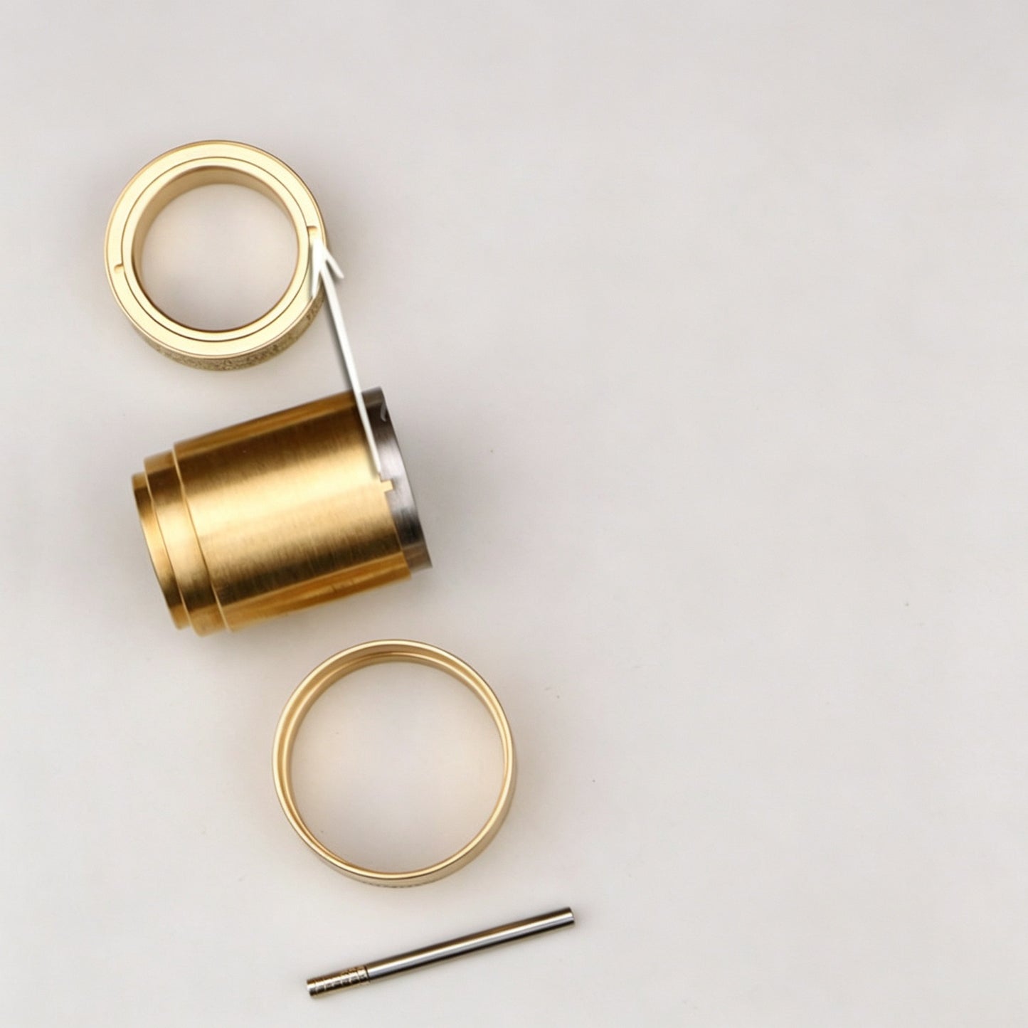 Brass Ratchet Spinner Ring EDC | Dual Magnetic Layer | Custom Bearing | Detachable & Fixed | 6 Patterns
