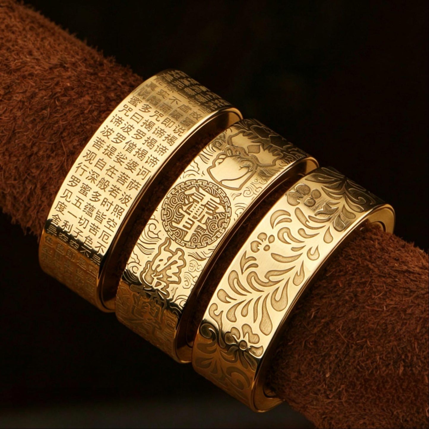 Brass Ratchet Spinner Ring EDC | Dual Magnetic Layer | Custom Bearing | Detachable & Fixed | 6 Patterns