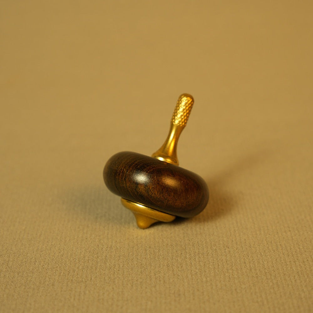 Brass and solid wood hand spinner 05
