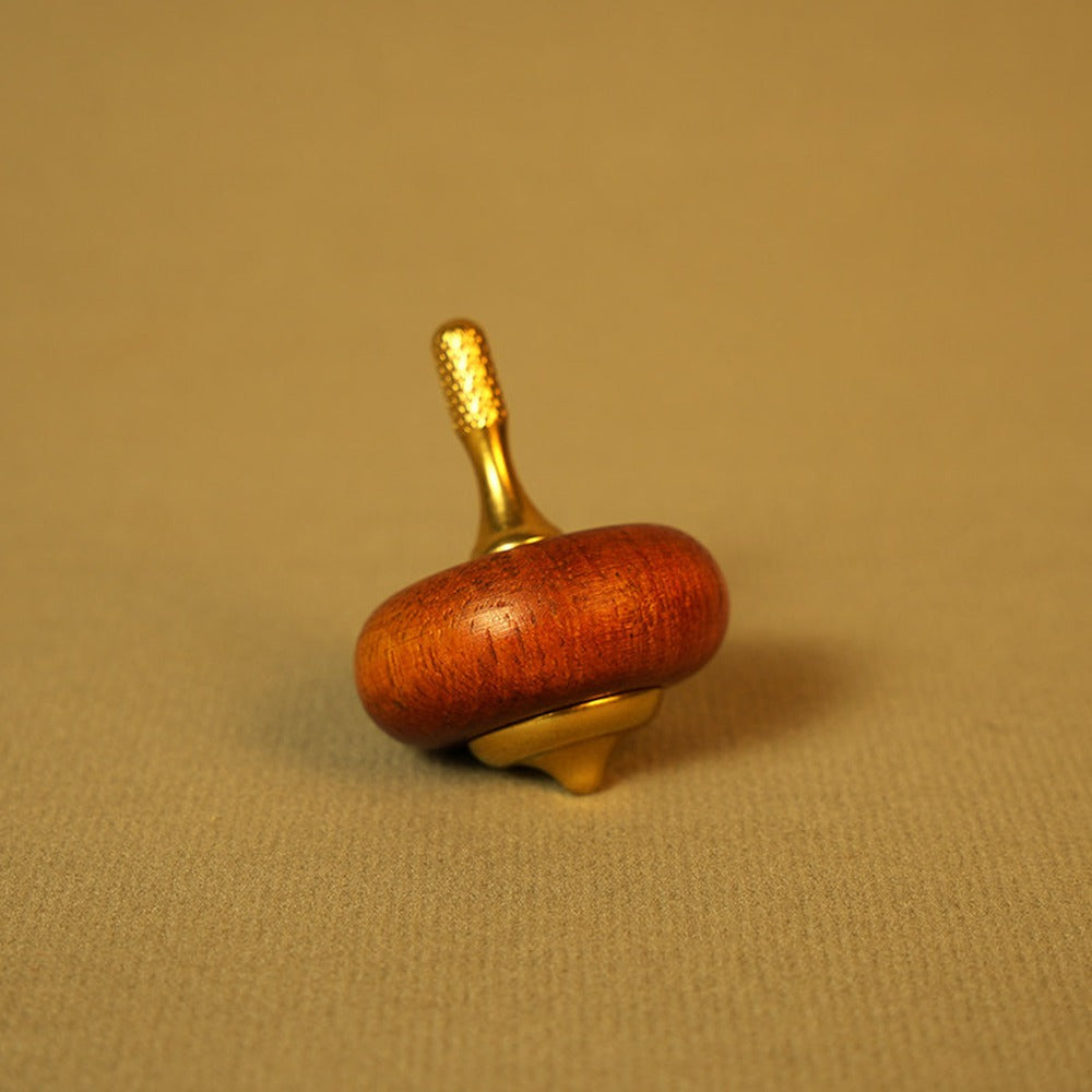 Brass and solid wood hand spinner 07