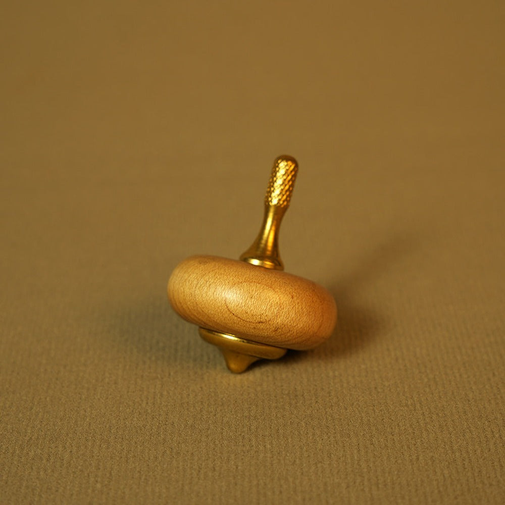 Brass and solid wood hand spinner 08