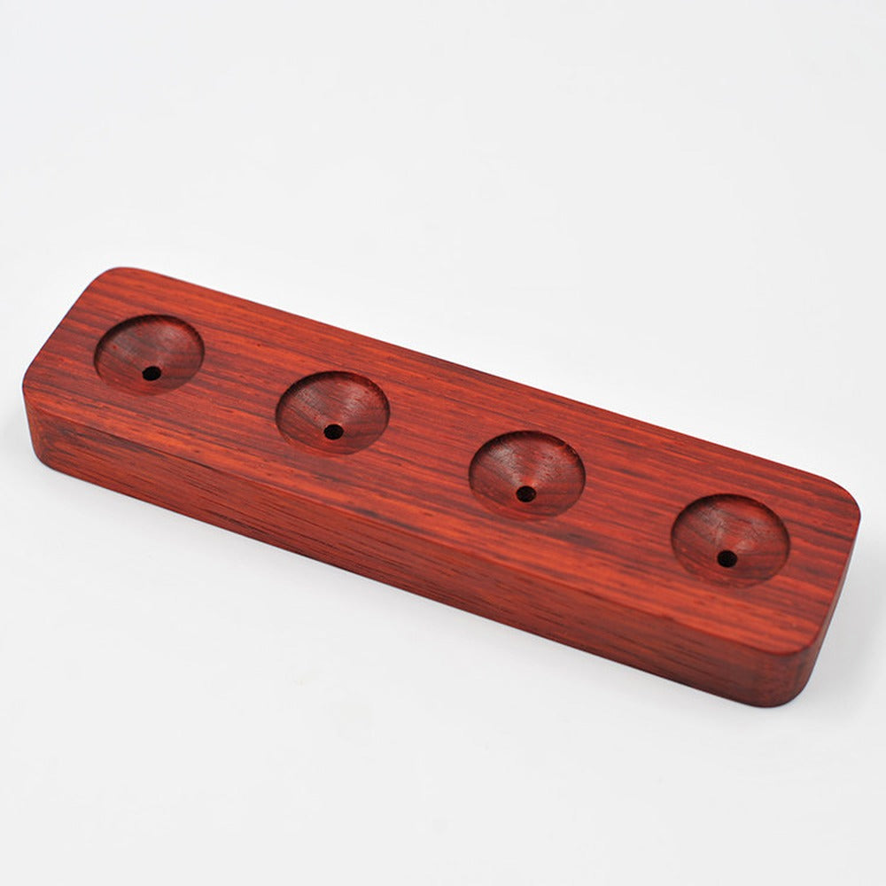 Brass and solid wood hand spinner 09