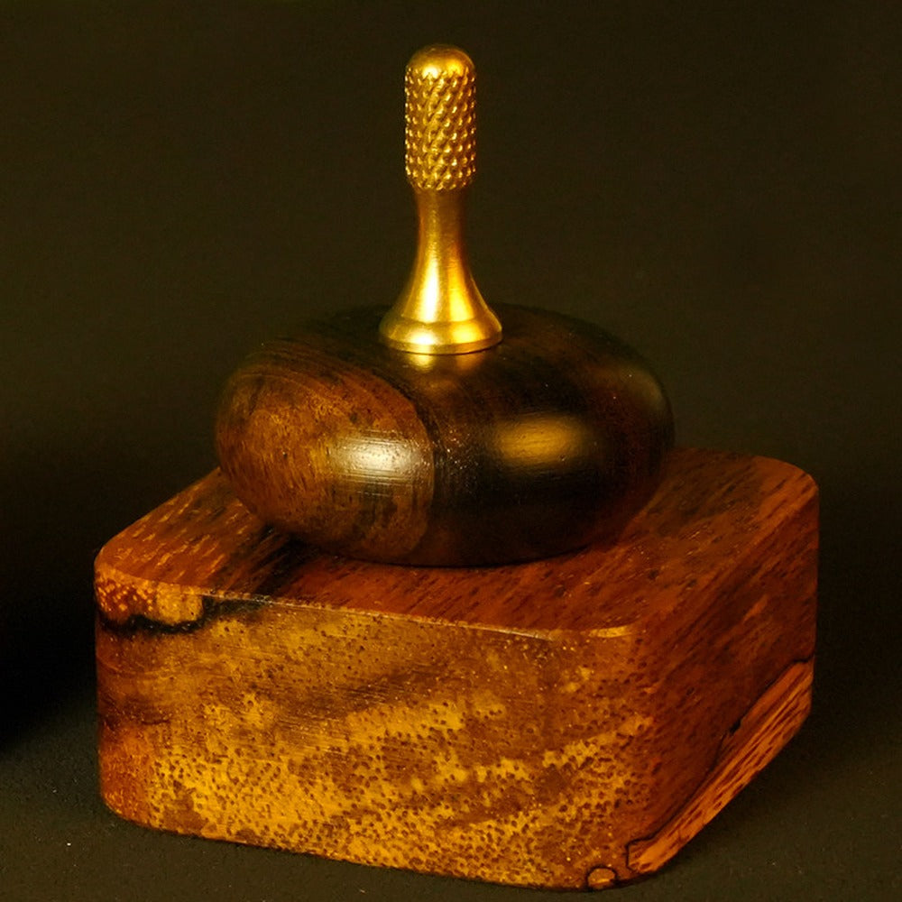 Brass and solid wood hand spinner 13