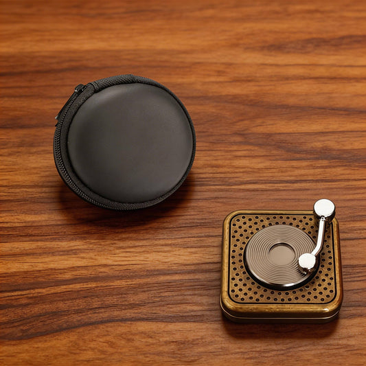 CD Player Fidget Spinner | 304 Stainless Steel EDC Toy | Silent Desktop Gift