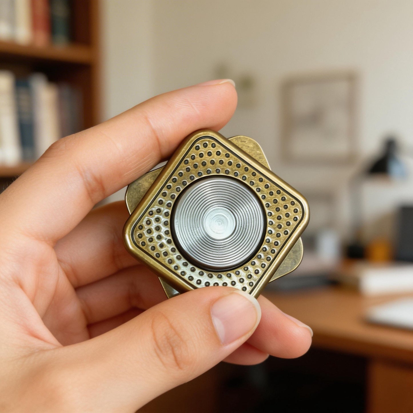 CD Player Fidget Spinner | 304 Stainless Steel EDC Toy | Silent Desktop Gift