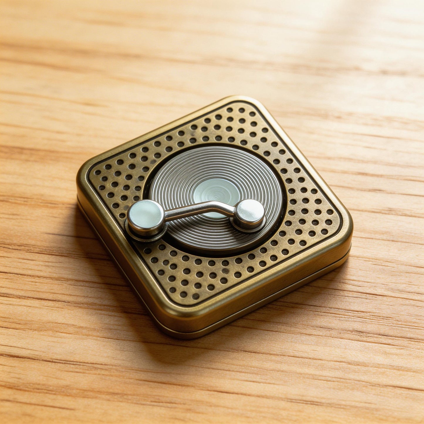 CD Player Fidget Spinner | 304 Stainless Steel EDC Toy | Silent Desktop Gift