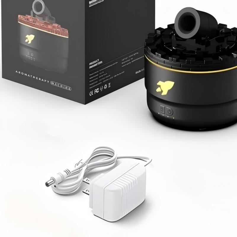 Cannon Turret Desk Humidifier | Smoke Ring & Flame Light