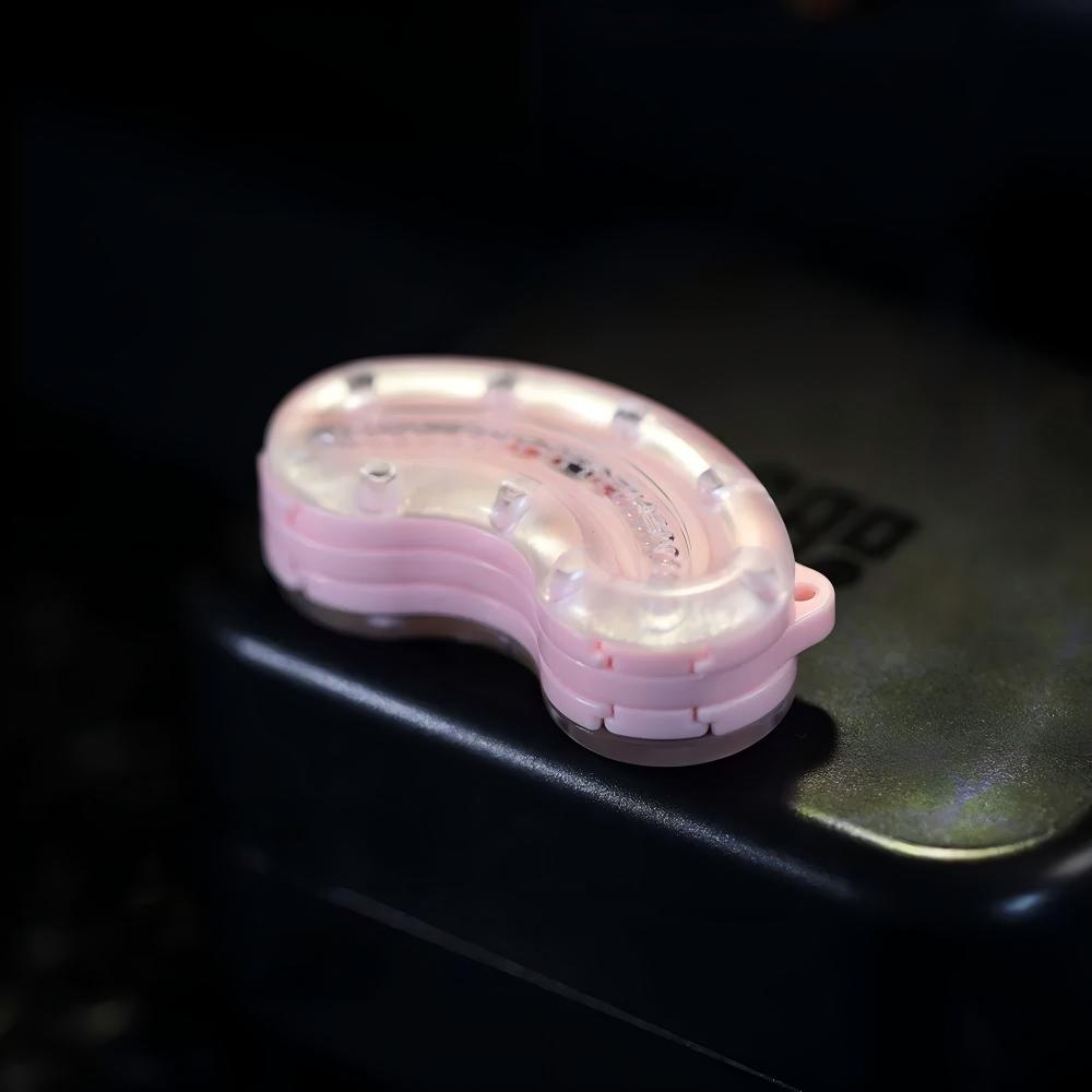 Cashew Magnetic Slider EDC | 3-Tier Curved Track, Dual Haptics