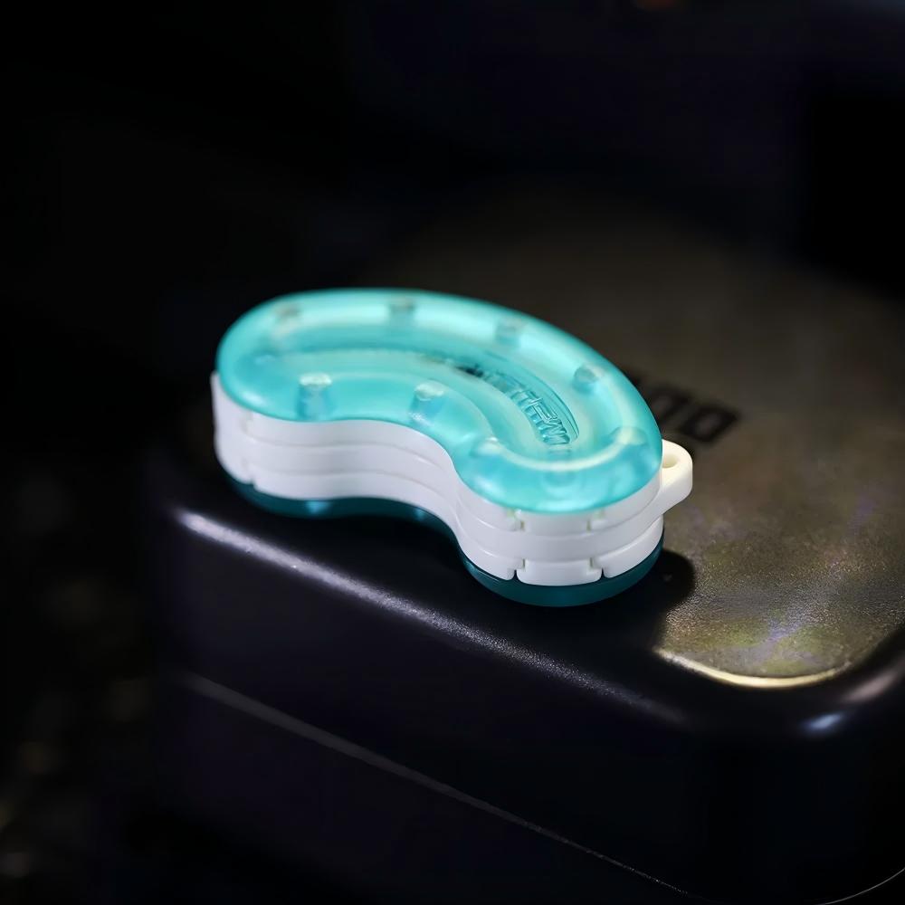 Cashew Magnetic Slider EDC | 3-Tier Curved Track, Dual Haptics