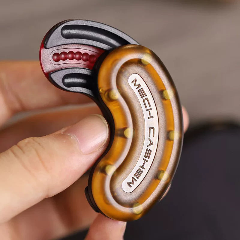 Cashew Magnetic Slider EDC | 3-Tier Curved Track, Dual Haptics