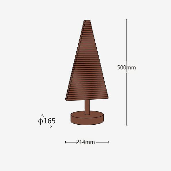 Christmas Tree Building Blocks - Handcrafted Wood Desktop Ornament & Puzzle