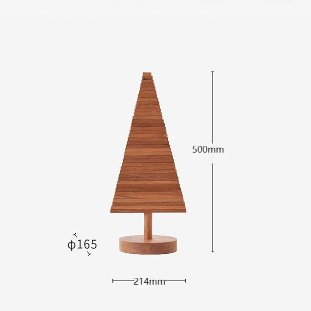 Christmas Tree Building Blocks - Handcrafted Wood Desktop Ornament & Puzzle