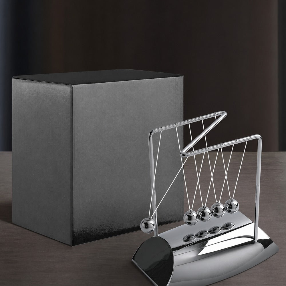 Newton's cradle and sand art desk set