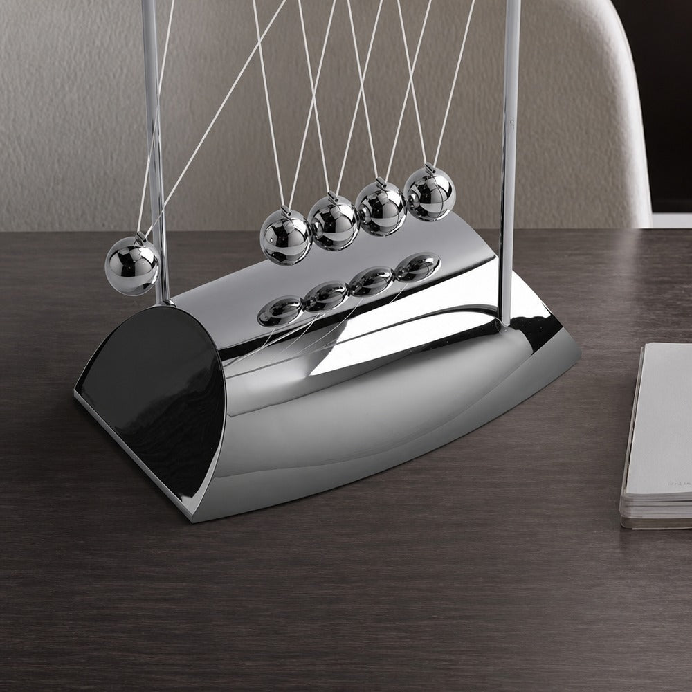 Newton's cradle and sand art desk set