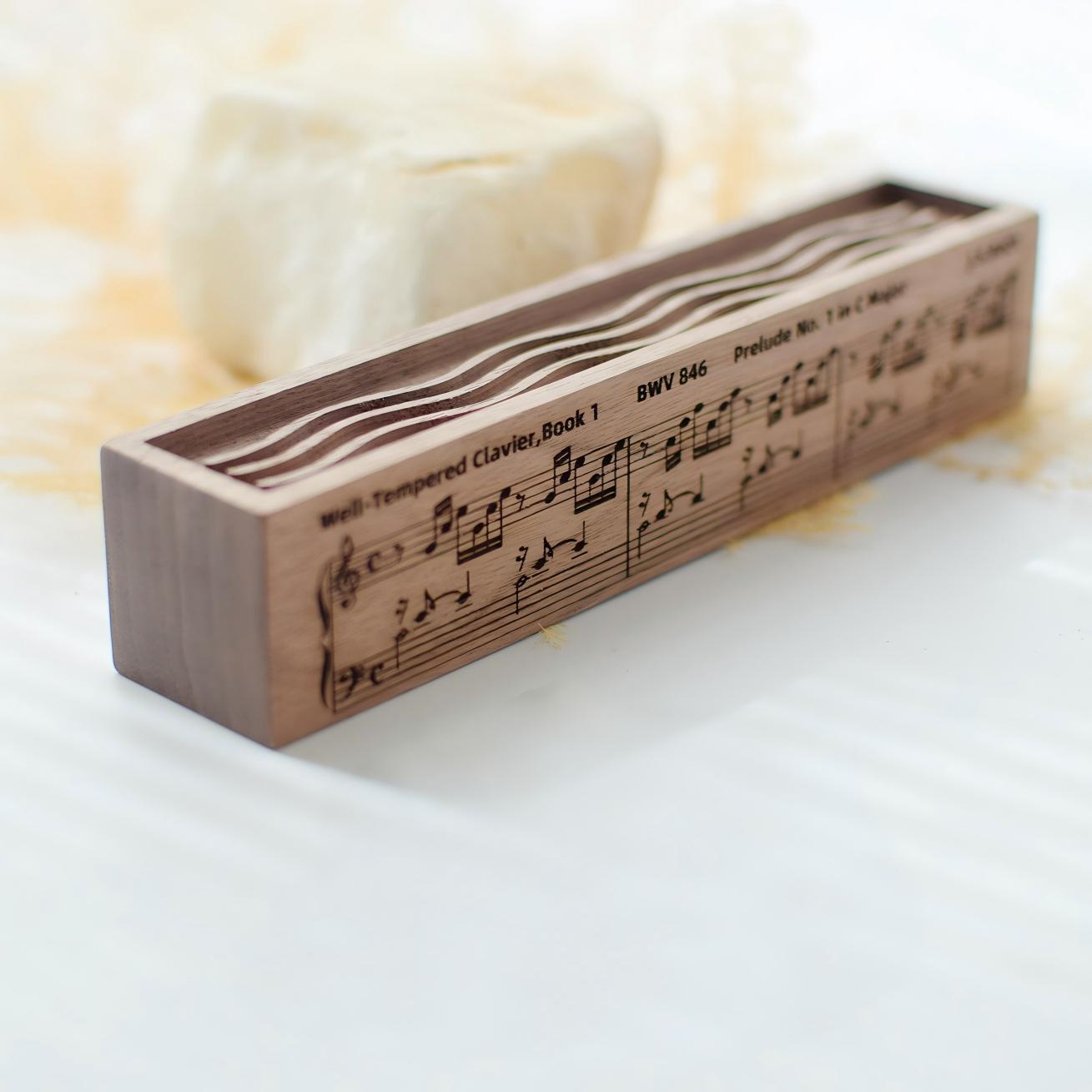 Classical Score Aroma Diffuser Block | Solid Wood Essential Oil Diffuser | Laser-Etched Music Score | Engravable