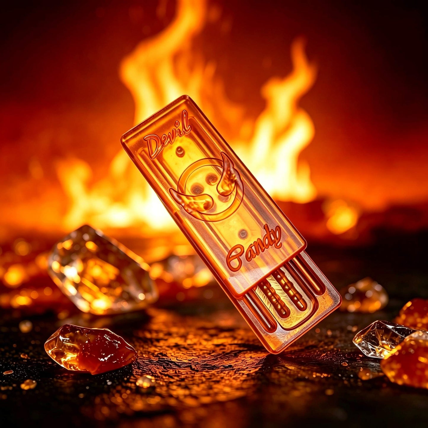 Crystal Candy EDC Push Card | Ultra-Dense Dual-Tone PMMA | 8 Colors | Engravable Fidget