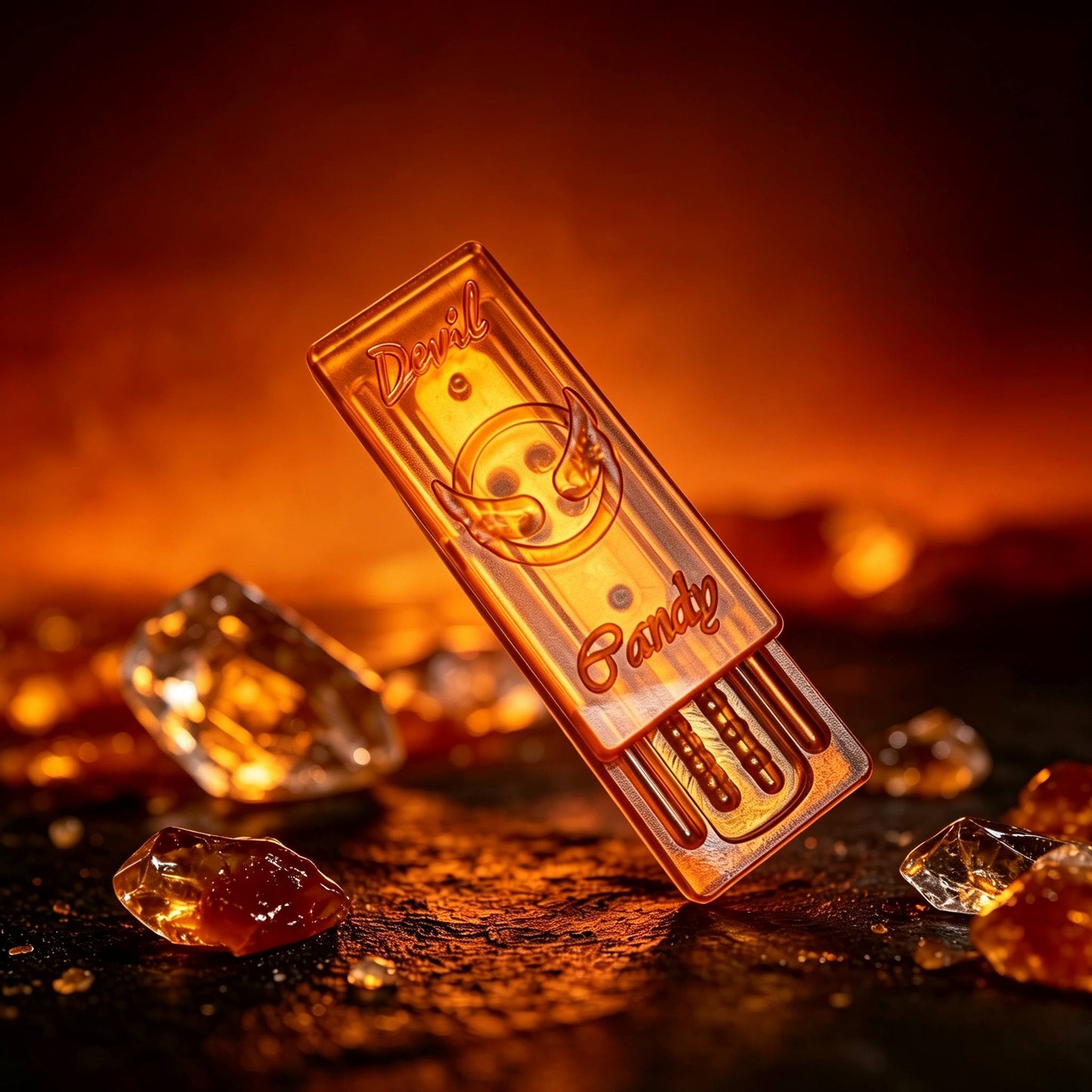 Crystal Candy EDC Push Card | Ultra-Dense Dual-Tone PMMA | 8 Colors | Engravable Fidget