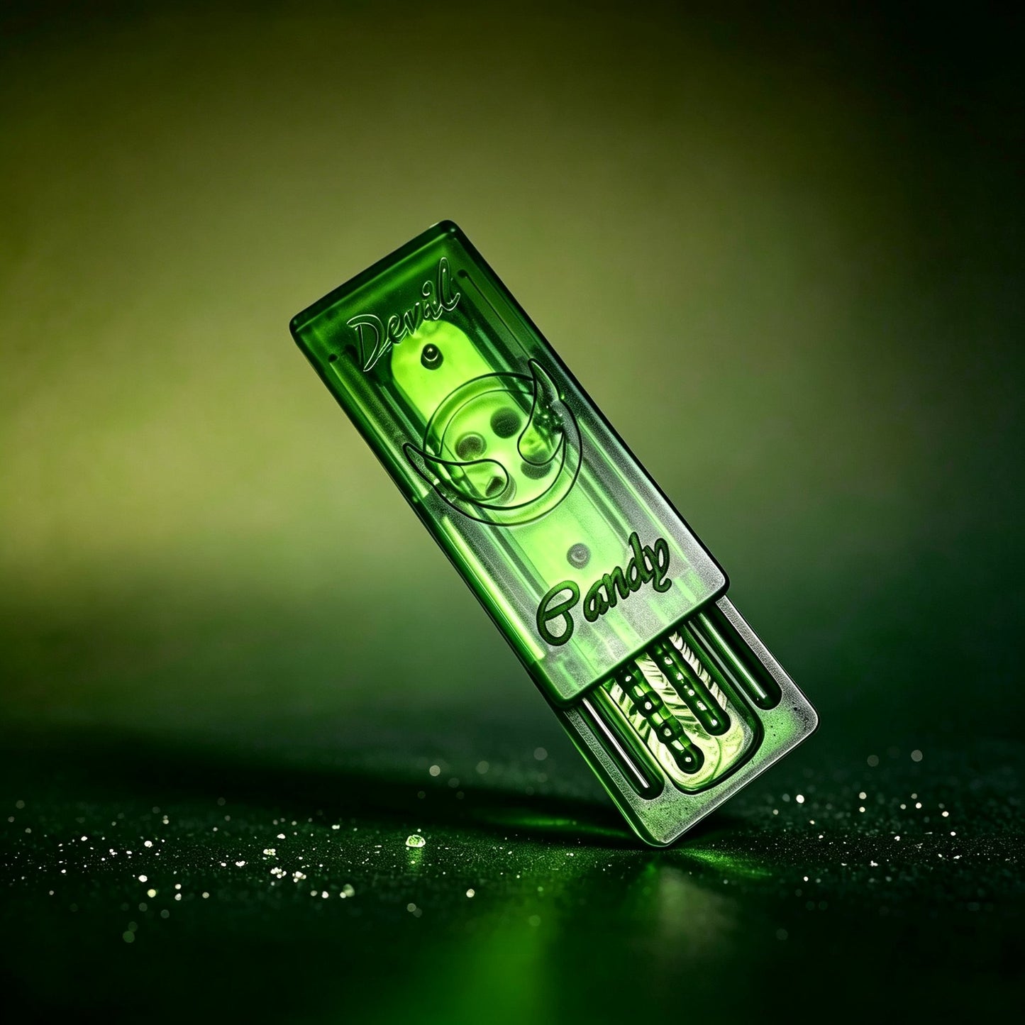 Crystal Candy EDC Push Card | Ultra-Dense Dual-Tone PMMA | 8 Colors | Engravable Fidget