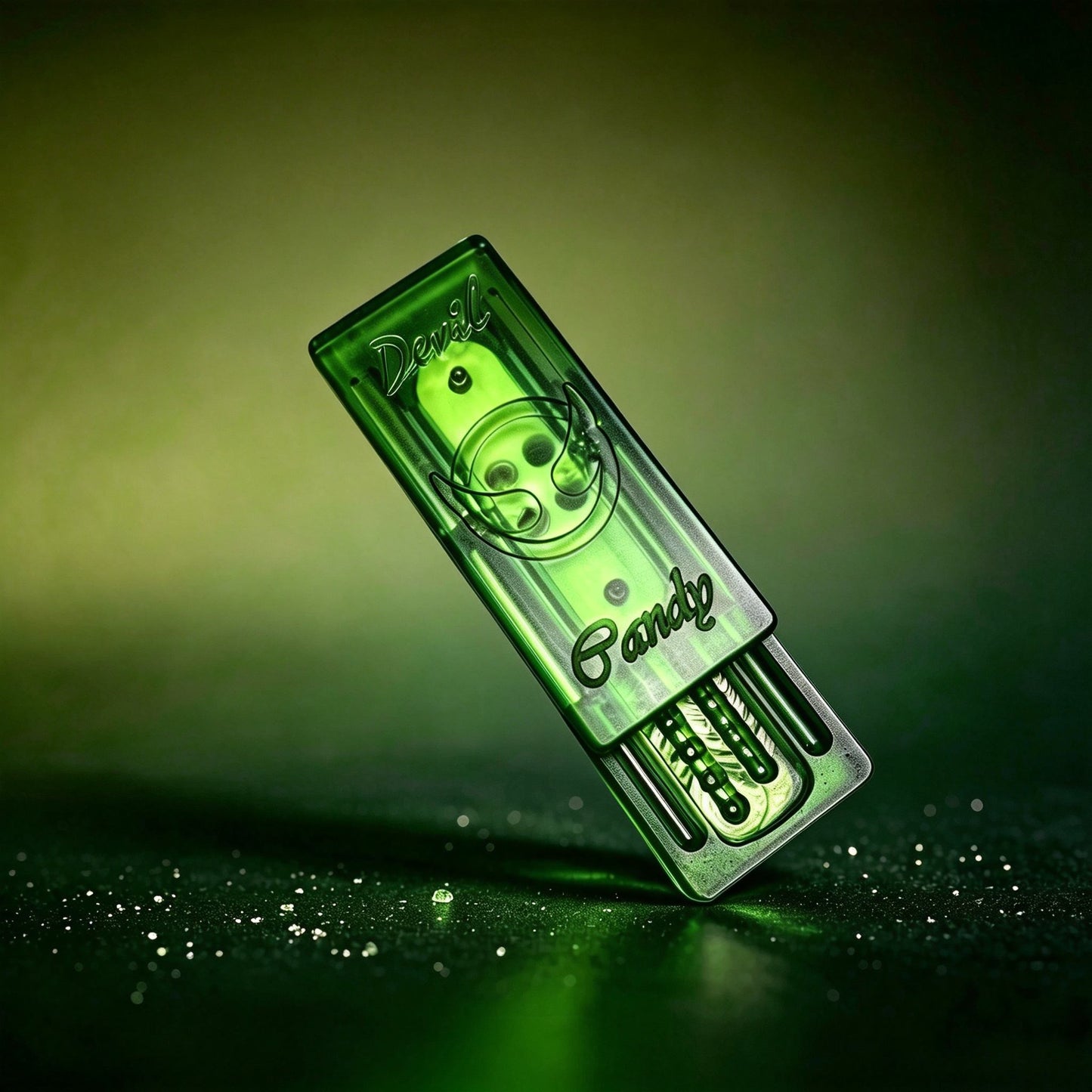 Crystal Candy EDC Push Card | Ultra-Dense Dual-Tone PMMA | 8 Colors | Engravable Fidget