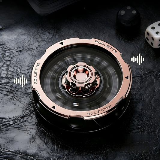 D20 Roulette Decision Spinner | Industrial EDC Stress Relief Fidget Toy | Steel Ball Click Feedback