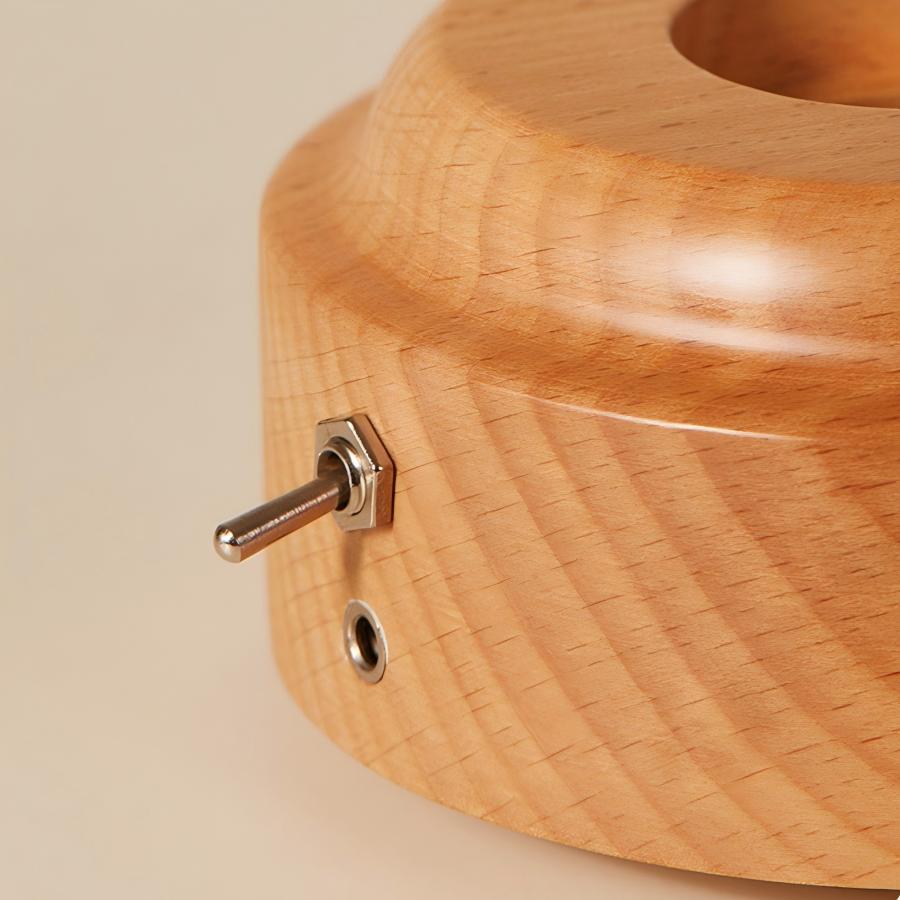 Dandelion Rotating Music Box | Handcrafted Wooden Music Box with LED Light | Engraved Gift for Her