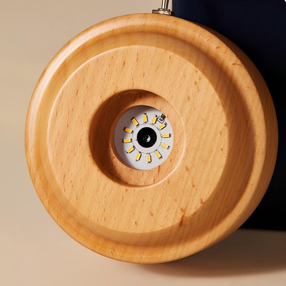 Dandelion Rotating Music Box | Handcrafted Wooden Music Box with LED Light | Engraved Gift for Her