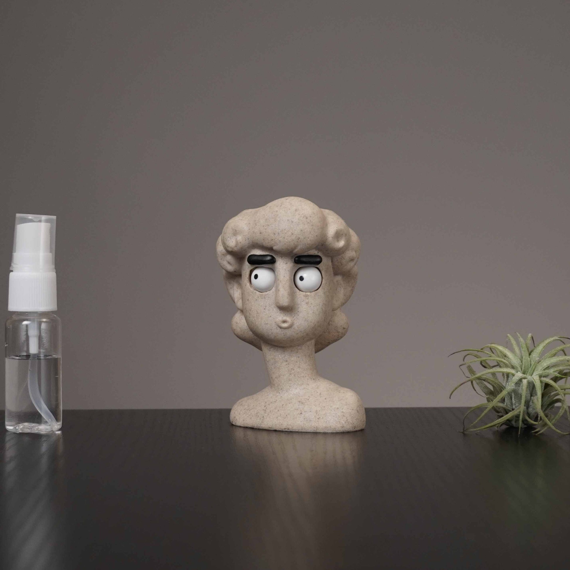 David Mini Planter - resin ornament, desk planter, David sculpture - alternate angle